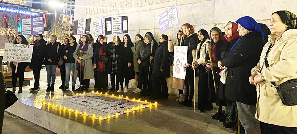 Bağcılarlı kadınlar ‘şiddete dur’ dedi
